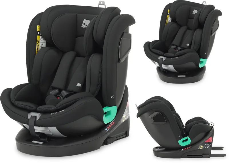 Colin Luxe Autostoel I-Size - 360° Draaibaar - Isofix van Deryan in Zwart – productfoto