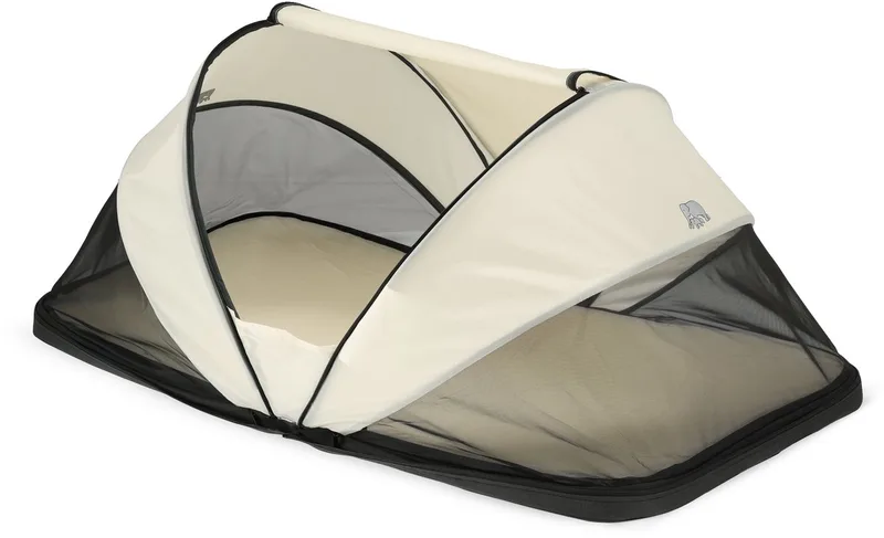 Cutey Campingbedje - Baby Tentje - Plooibed - Reisbedje van Deryan in Cream – productfoto
