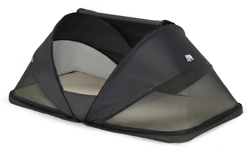 Cutey Campingbedje - Baby Tentje - Plooibed - Reisbedje van Deryan in Zwart – productfoto