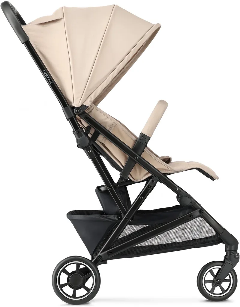 Easy Luxe Buggy - Lichtgewicht - Compact - Inklapbaar van Deryan in Taupe – productfoto