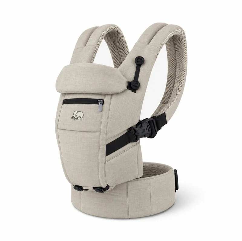 Ergonomische Draagzak - 4-in-1 - Buik- en Rugdrager van Deryan in Cream – productfoto