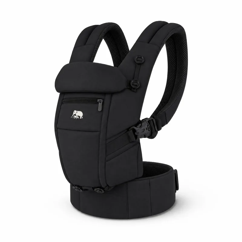 Ergonomische Draagzak - 4-in-1 - Buik- en Rugdrager van Deryan in Zwart – productfoto