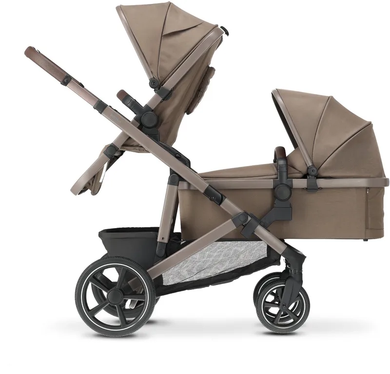 Evy V2 Kinderwagen - Duo Kinderwagen - Uitbreidbaar - Inclusief reiswieg - Hazel van Deryan in Hazel V3 – productfoto