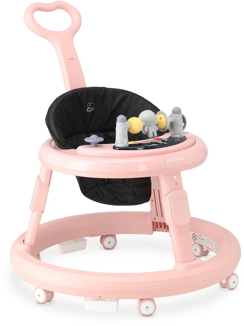 Mover Loopstoel - Inclusief duwstang by Deryan in Pink – product photo