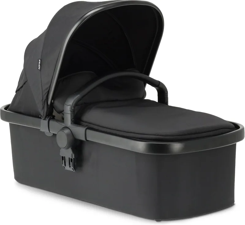 Reiswiegje voor Evy Kinderwagen - Zwart van Deryan in Zwart Reiswieg – productfoto