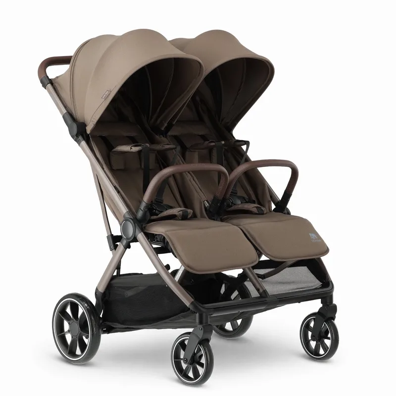 Rolo X2 XL V2 Duo Buggy - Compacte Dubbele Buggy - Hazel van Deryan in V2 Hazel – XL wielen – productfoto