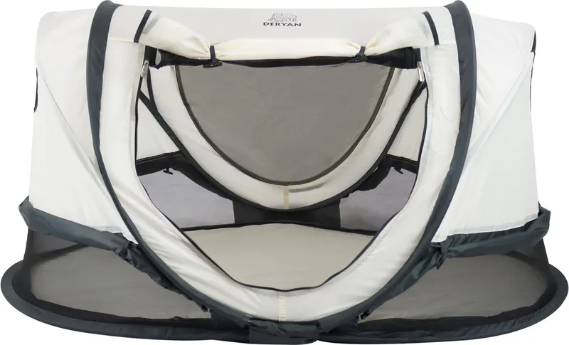 Shane Luxe 2026 Campingbedje - Baby tent - Anti-UV 50+ - Peuterbed van Deryan in Cream – productfoto