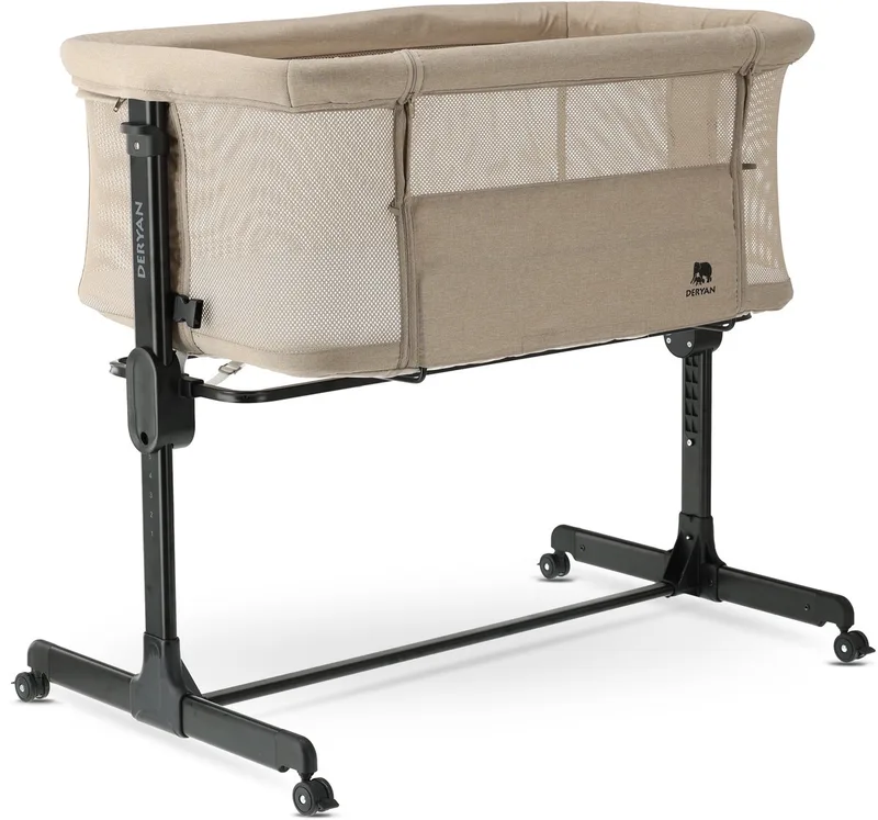 Snoozy Co Sleeper - Wieg - Verstelbaar frame - 0 tot 6 m van Deryan in Creme – productfoto