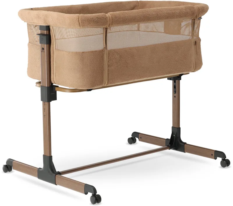 Snoozy Teddy Co Sleeper - Wieg voor Baby - Verstelbaar - Bruin van Deryan in Teddy Bruin – productfoto