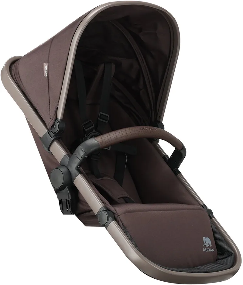 Tweede Stoeltje Evy V2/V3 Kinderwagen van Deryan in Chocolade – productfoto