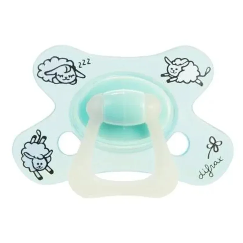 2x Difrax Fopspeen Natural 12+ mnd Glow In The Dark de Difrax – photo produit