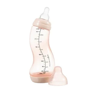 Babyfles Natural - 250 ml - 1 Stuk - S-fles - Anti Koliek von Difrax in Lichtroze – Produktfoto 2 von 4