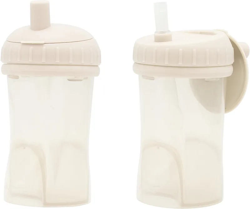 Difrax 250 ml Anti Lek Rietjesbeker 2 stuks van Difrax in Beige – productfoto