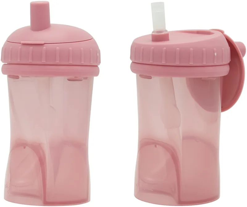 Difrax 250 ml Anti Lek Rietjesbeker 2 stuks van Difrax in Lichtgroen – productfoto