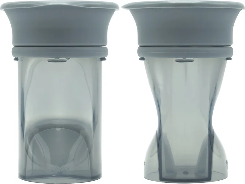 Difrax 360 graden drinkbeker 250 ml - Stone/Grijs - 2 stuks de Difrax en Gris – photo produit