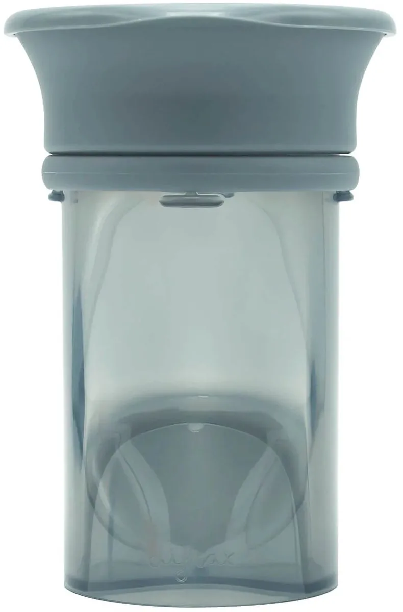 Difrax 360°beker Drinkbeker - 250 ml - 9+ Maanden - 1 stuk van Difrax in Grijs – productfoto