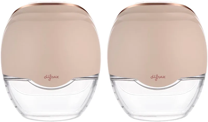 Elektrische Borstkolf - 2 Stuks från Difrax i Beige – produktbild