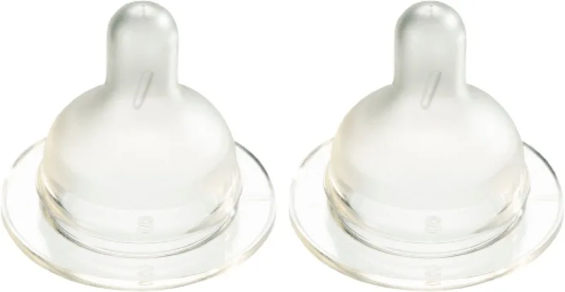 Flessenspeen Wide voor brede babyflessen - Maat - 2 stuks de Difrax en Large – photo produit