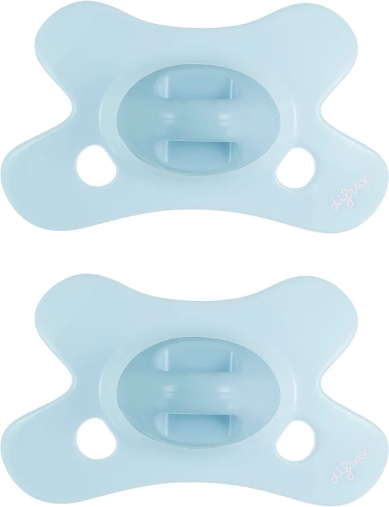 Fopspeen Dental - 0 tot 6 Maanden - 2 Stuks van Difrax in Lichtblauw – productfoto
