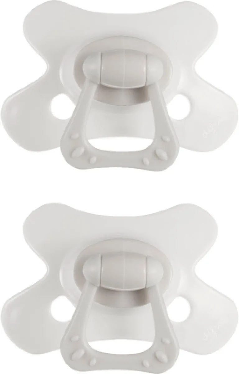 Fopspeen Dental - 18+ Maanden - 2 Stuks fra Difrax i Hvid – produktbillede