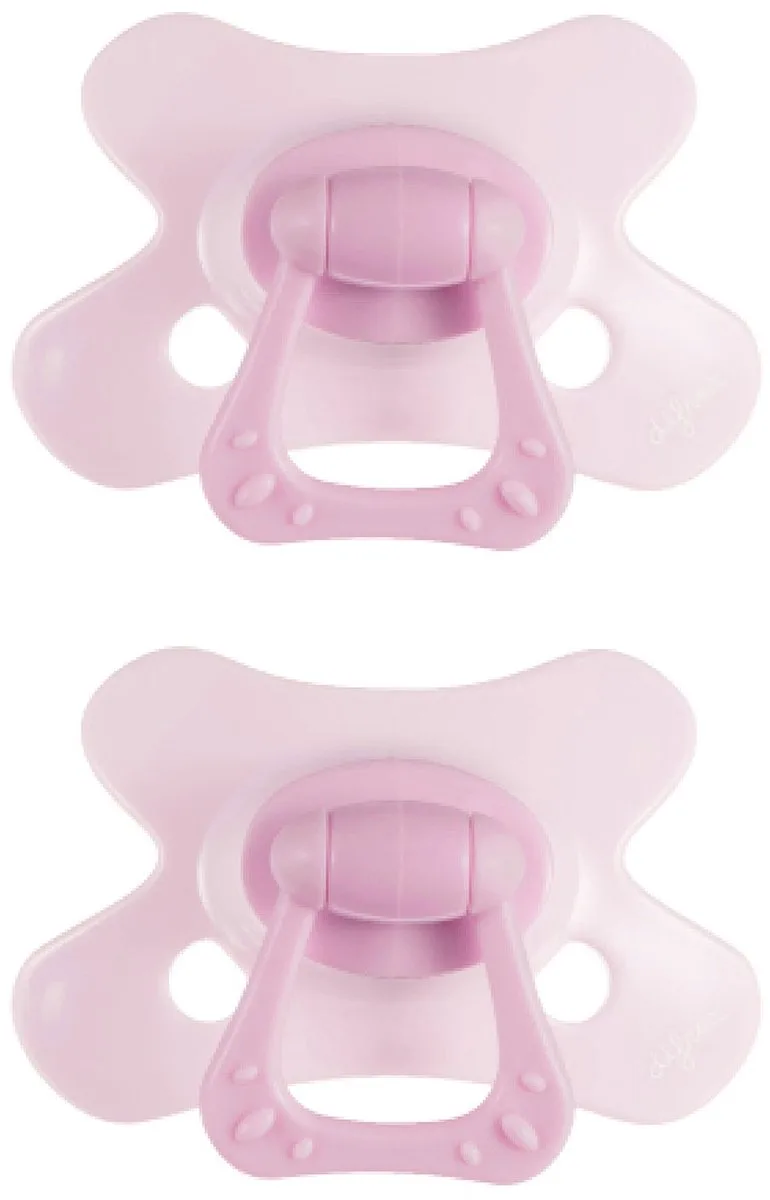 Fopspeen Dental - Newborn - 0 - 2 Stuks van Difrax in Roze – productfoto
