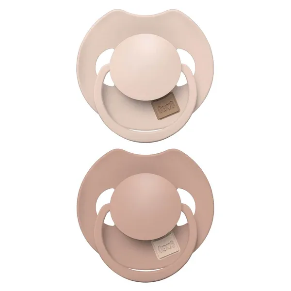 Fopspeen Difrax LOVI Dynamic 6-18 mnd Prime Nude/Blush 2 st. van Difrax – productfoto