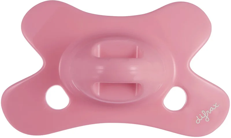Fopspeen - Natural - 0/6 maanden - Siliconen - Raspberry - 1 stuk van Difrax in Meerkleurig – productfoto