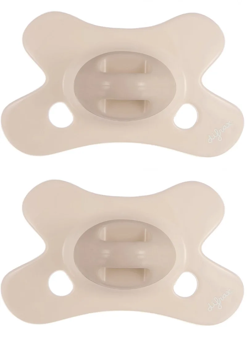 Fopspeen Natural - 0 tot 6 Maanden - 2 Stuks van Difrax in Beige – productfoto