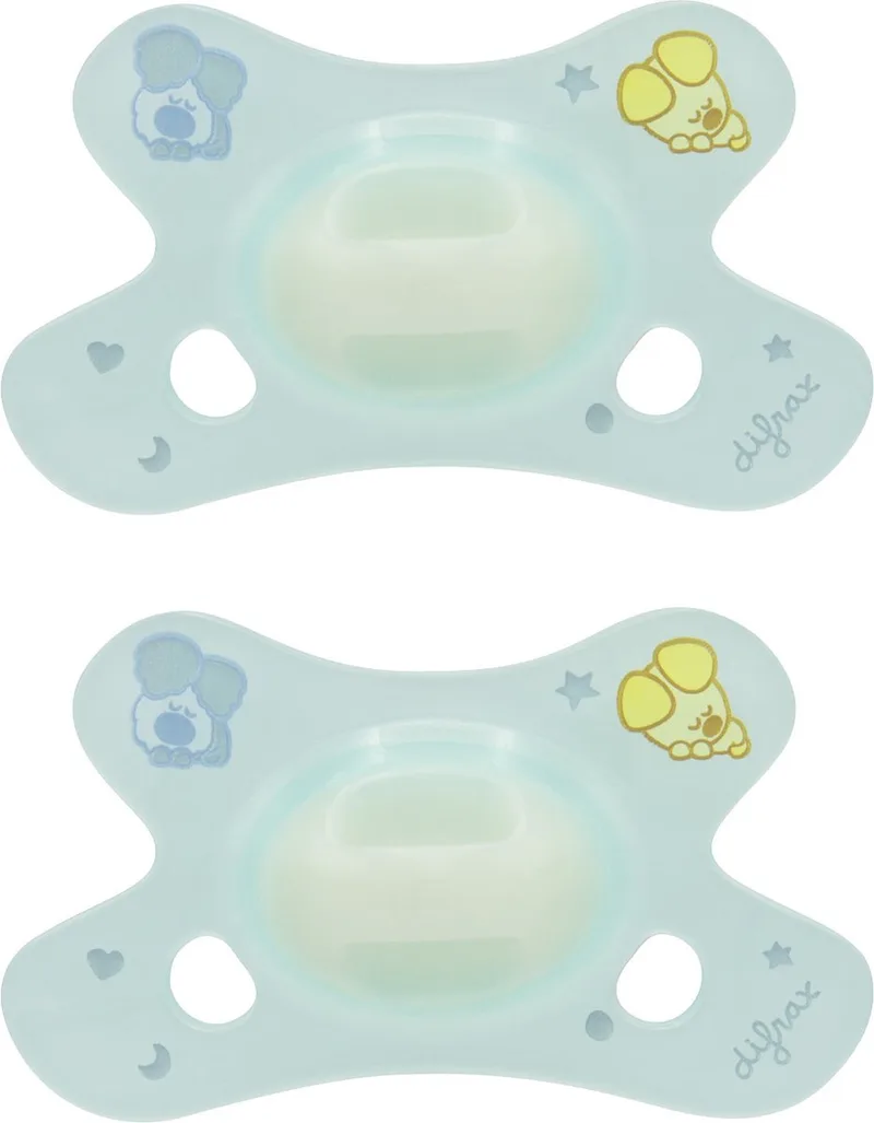 Fopspeen Natural - 0 tot 6 Maanden - Woezel en Pip Speen - 2 Stuks van Difrax in Woezel & Pip – productfoto