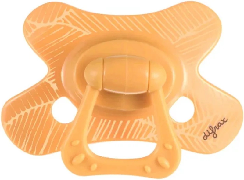 Fopspeen Natural 12+ mnd van Difrax in Apricot Veins – productfoto