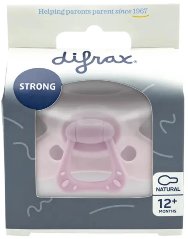 Tétine Natural 12+ mois de Difrax en Rose – photo produit