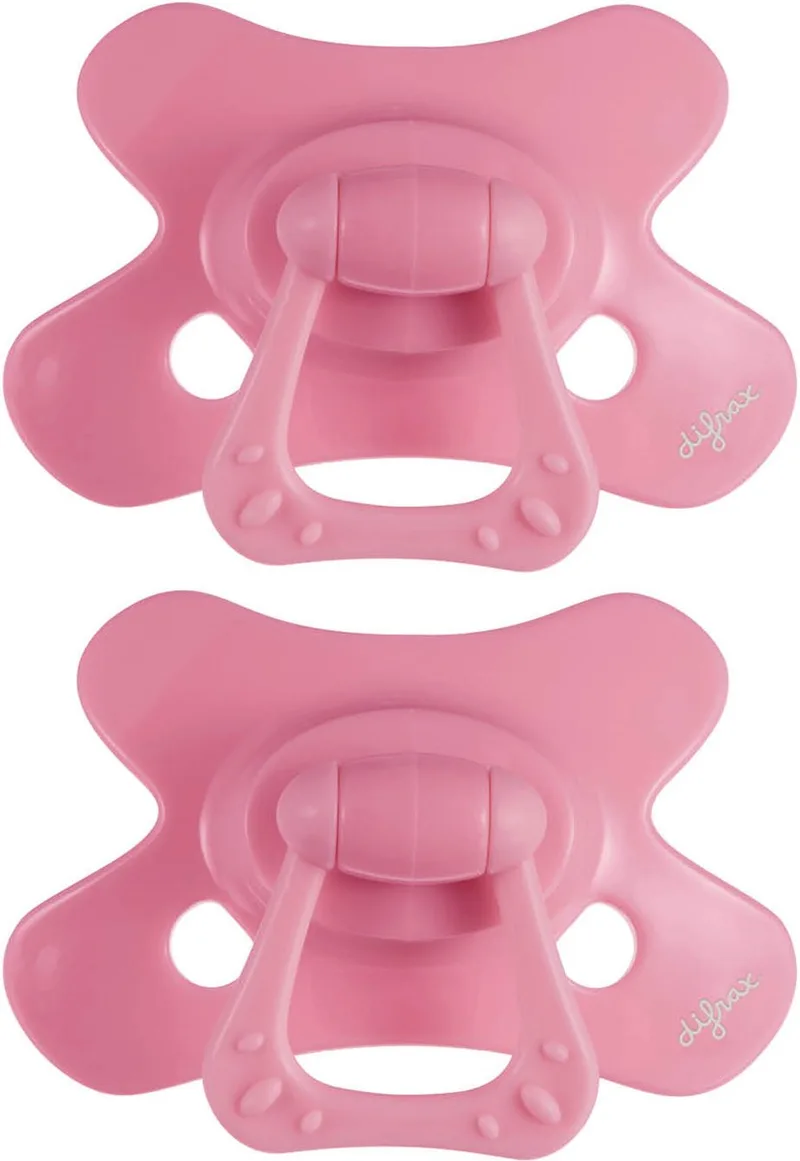 Fopspeen Natural - 12 tot 18 Maanden - 2 Stuks de Difrax en Rose – photo produit