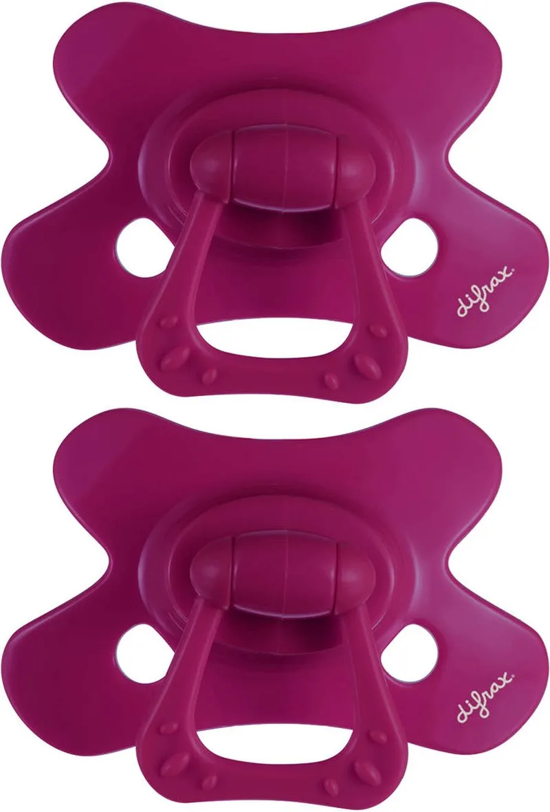 Fopspeen Natural - 12 tot 18 Maanden - Paars - 2 Stuks van Difrax in Paarse – productfoto