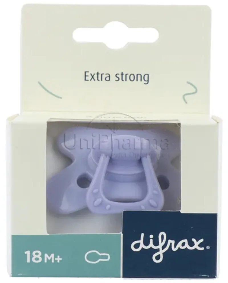 Fopspeen Natural 18+m van Difrax in Lila Amethyst – productfoto