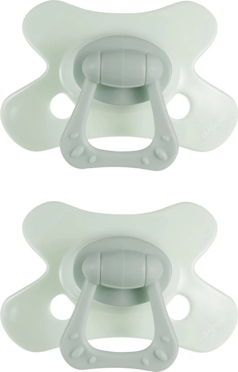 Fopspeen Natural - 18+ Maanden - Lichtgroen - 2 Stuks by Difrax in Lichtgroe – product photo