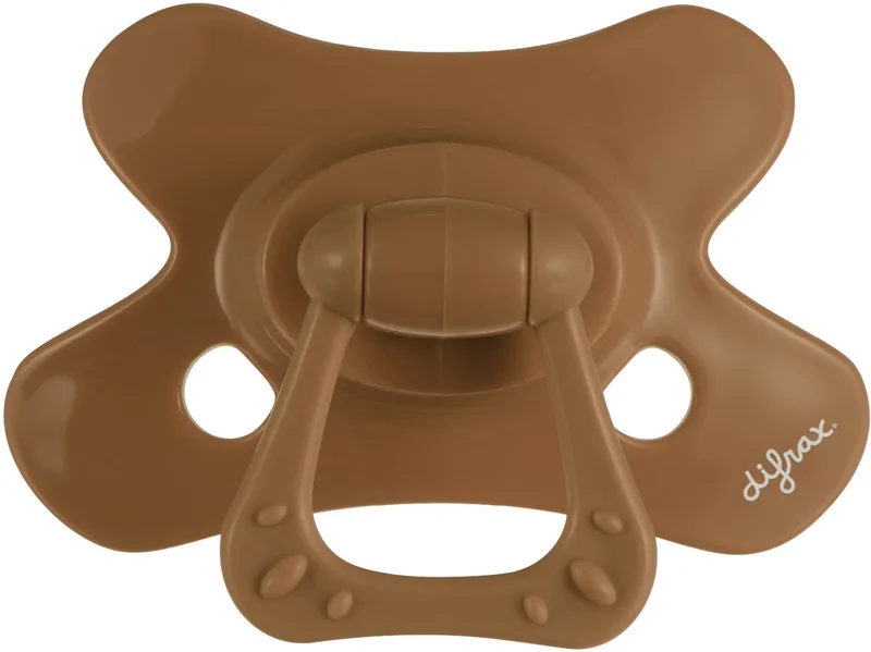 Fopspeen - Natural - 20+ maanden - Siliconen - 1 stuk van Difrax in Cinnamon – productfoto