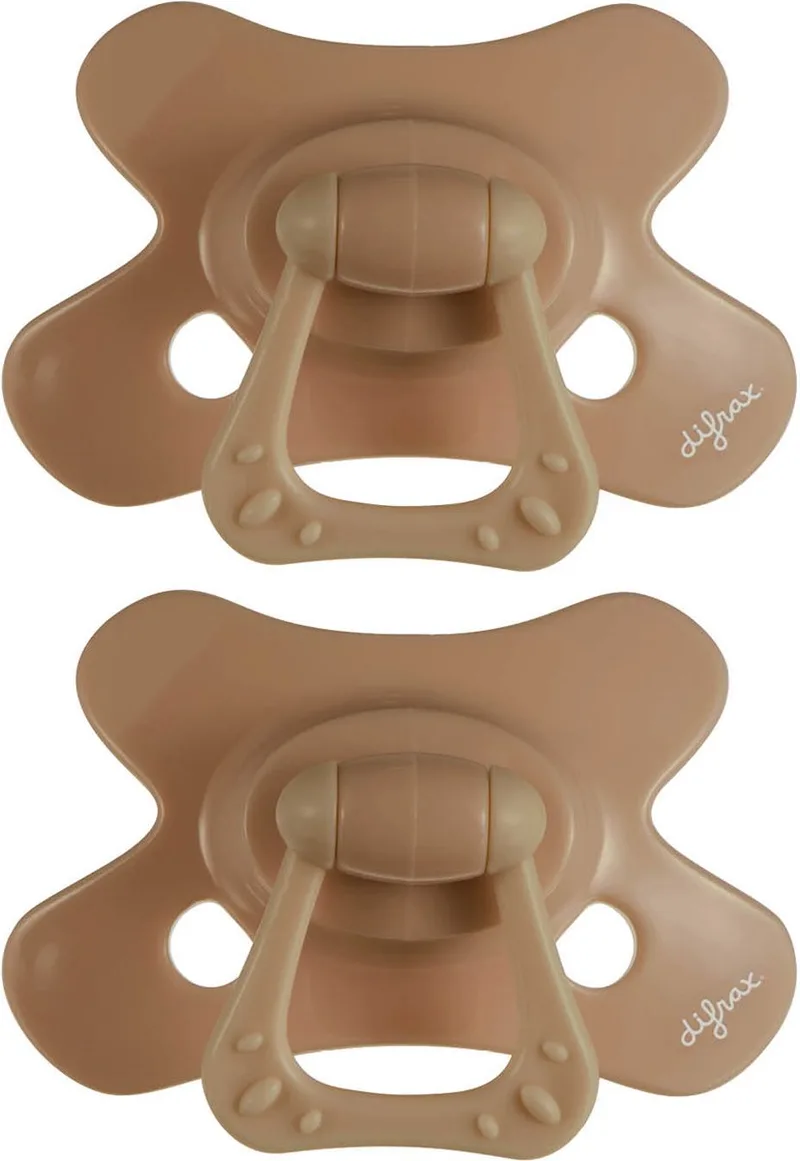 Fopspeen Natural - 6 tot 12 Maanden - 2 Stuks van Difrax in Bruin – productfoto