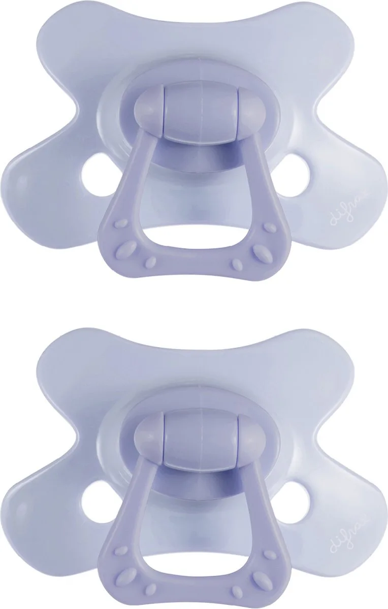 Fopspeen Natural - 6 tot 12 Maanden - 2 Stuks de Difrax en Violet – photo produit