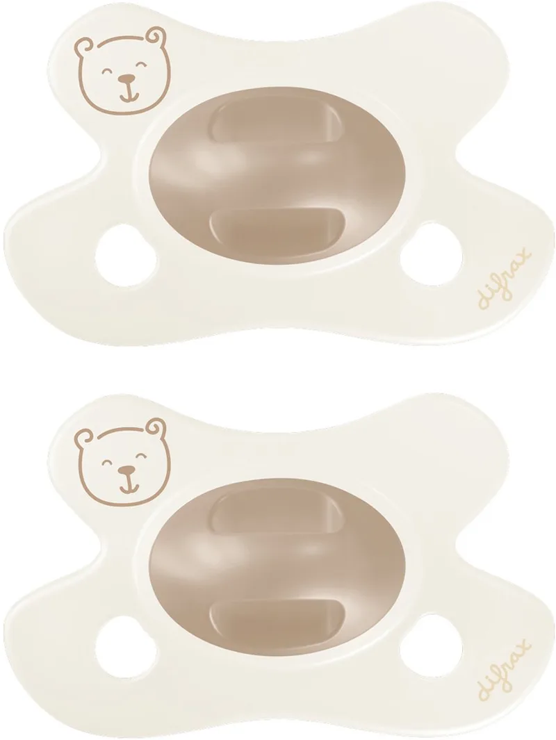 Fopspeen Natural - Newborn - Beertje - 2 Stuks från Difrax i Brun – produktbild