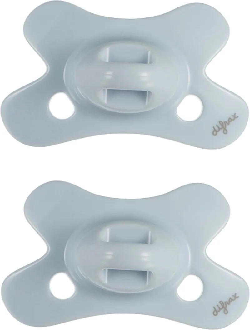 Fopspeen Natural - Newborn - Lichtblauw - 2 Stuks de Difrax en Lichtblauwe – photo produit