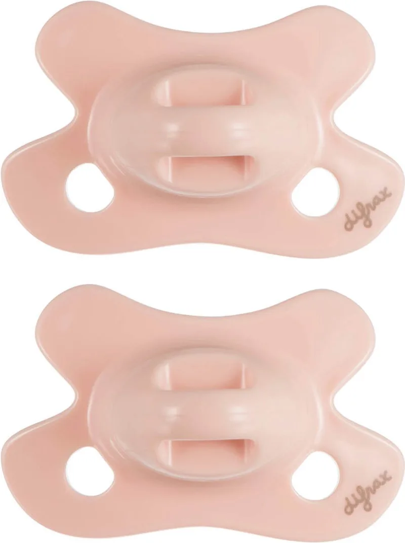 Fopspeen Natural - Newborn - Lichtroze - 2 Stuks från Difrax i Rosa – produktbild