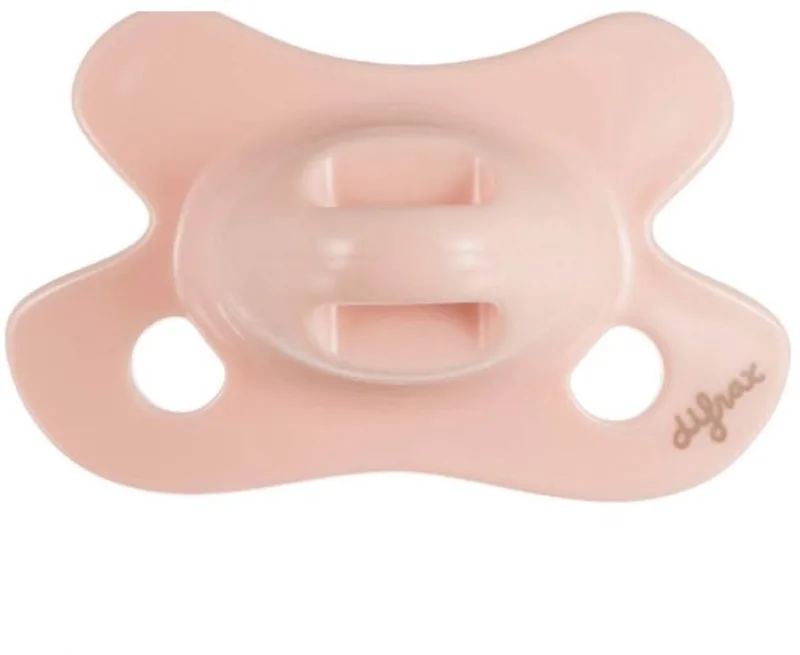 Fopspeen Natural Newborn Uni/pure Assorti van Difrax in Roze – productfoto