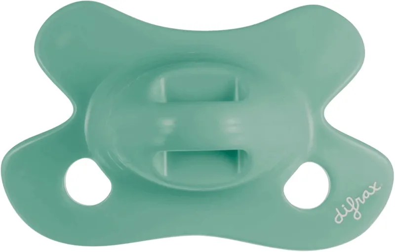 Fopspeen - Rond - -2/+2 Mnd - Sage van Difrax in Groen 1 – productfoto