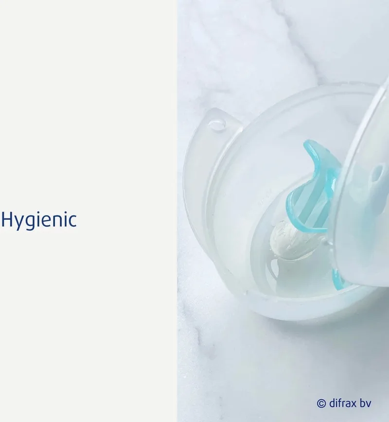 Fopspeen Steriliseer Ei van Difrax in Wit – productfoto