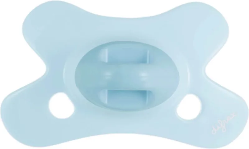 Fopspeen Uni Edelsteen Blue Topaz Naturel 0-6mnd van Difrax in Blauw – productfoto