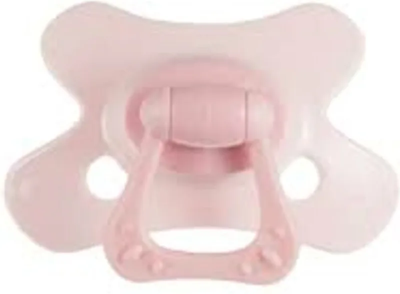 Fopspeen Uni Edelsteen Pink Opal Naturel 6mnd+ van Difrax in Roze – productfoto