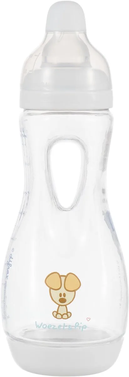 Handgreep Baby fles 240 ml Natural - Anti-Colic - Woezel & Pip - 1 stuk by Difrax in Woezel & pip – product photo