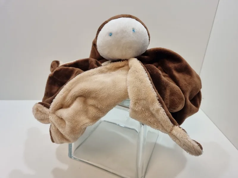 Knuffeldoek - Soft de Difrax en Marron – photo produit