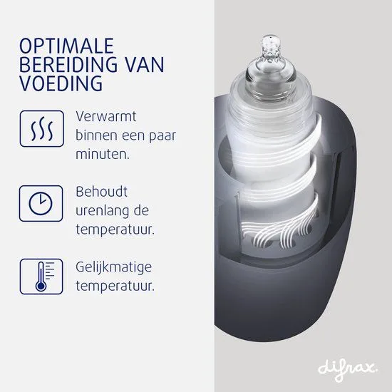 LOVI Flessenwarmer - 6 in 1 Functies - Universeel bruikbaar von Difrax in Grau – Produktfoto 3 von 4