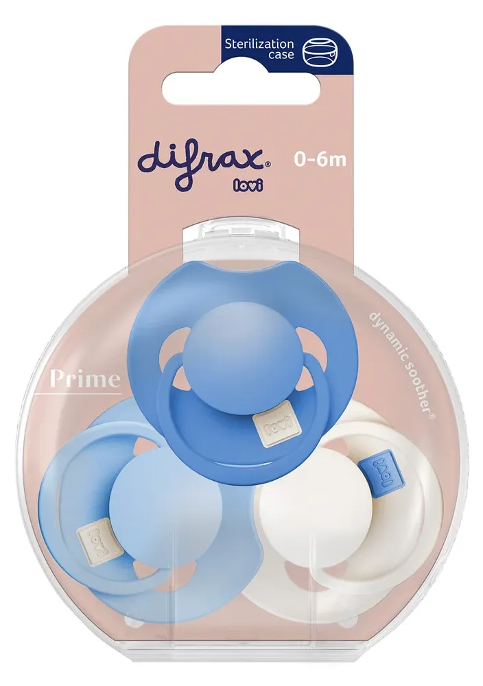 Lovi Prime Blue Fopspenen 0-6M från Difrax – produktbild